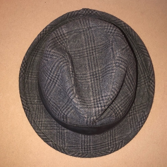 STETSON SINCE 1865 Fedora Hat Men's Size Medium Brown Plaid Print Wool - Picture 7 of 10